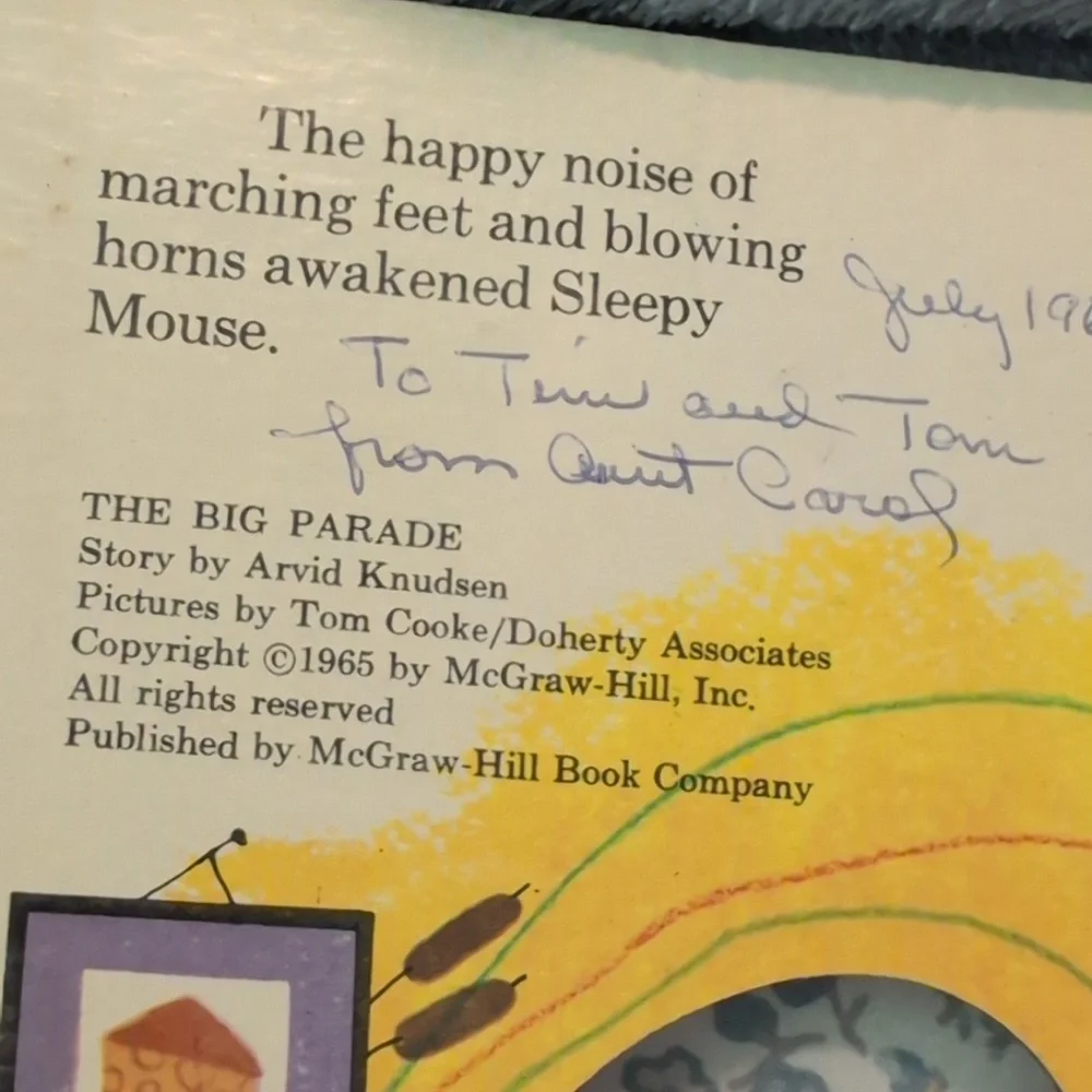 Vintage MCM‎ 60s Antique The Big Parade Hardcover Kids Book